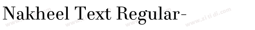 Nakheel Text Regular字体转换